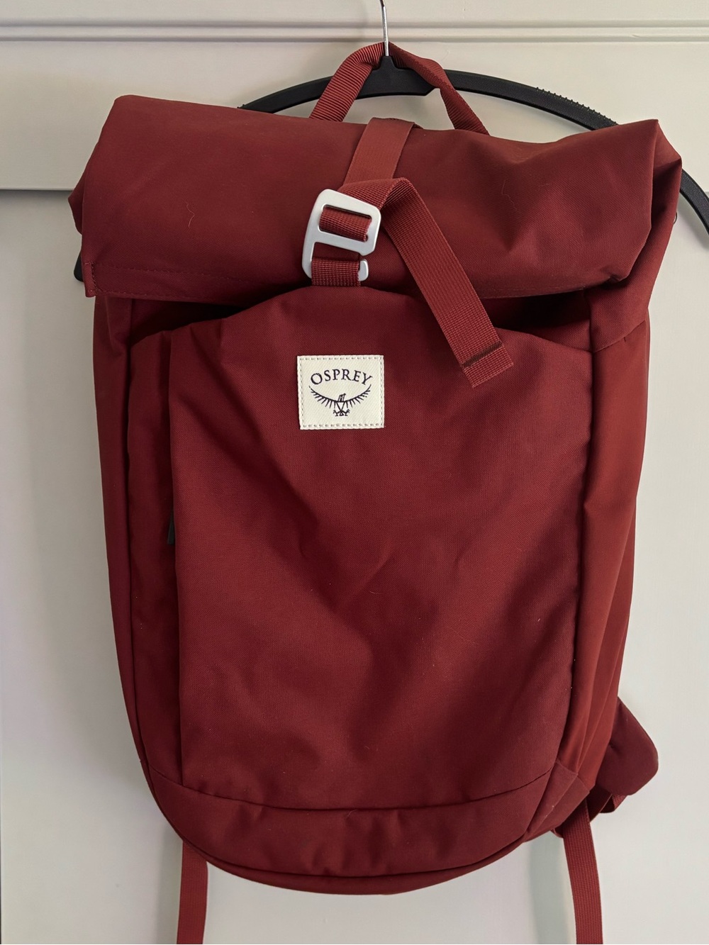 OSPREY Roll-Top Backpack in Burgundy